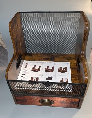 Vinyl record storage crate - storage,