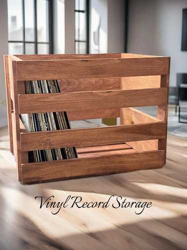 Vinyl wooden crate - 12",