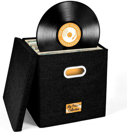 Vinyl record storage box - vinyl,