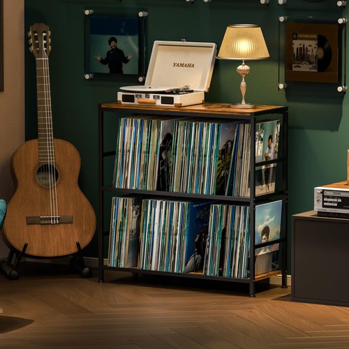 Vinyl record player stand - record, with
