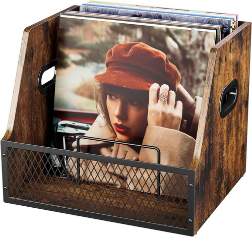 Vinyl record storage wooden - vinyl,