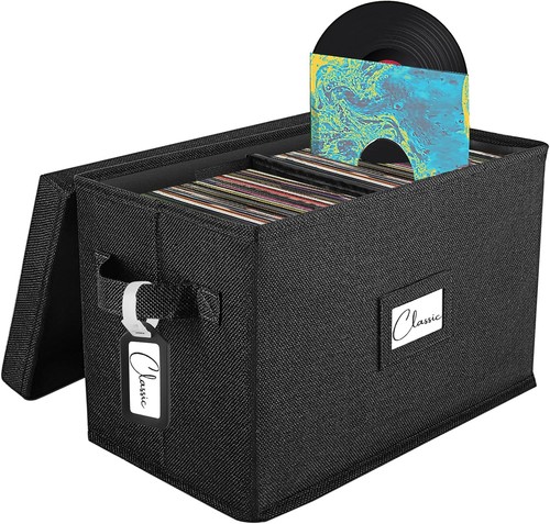 Vinyl record storage box - vinyl,